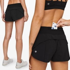Lululemon Run Speed Up Short in Black sz 6